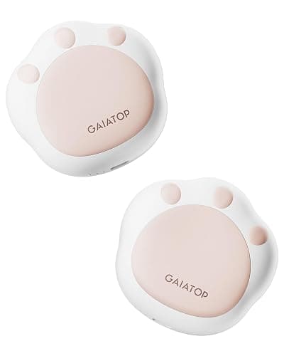 Gaiatop Hand Warmers Rechargeable, 2 Pack Cute Cat Paw Design 3 Levels Magnetic Electric Pocket Heater, Reusable Portable Hot Hands Gifts for Women Men Cat Lover Black - Image 1