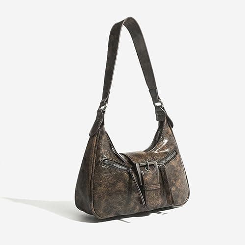 Women's Y2K Purse Shoulder Bag Top Handle Handbag Small Punk Hobo Clutch Purses Bags Trendy Trendy Leather Buckle Punk Purses thumbnail 6