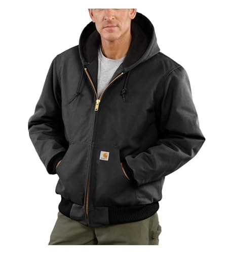 Carhartt mens Loose Fit Firm Duck Insulated Flannel-lined Active Jacket - Image 1