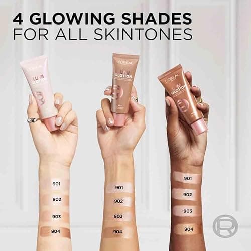 L'Oréal Paris Multi-Use Glow Enhancer, 24h Hydration with Shea Butter and Glycerin, for Face and Body, Paradise Lumi Glotion, Shade 904: Deep Glow, 40 ml thumbnail 9