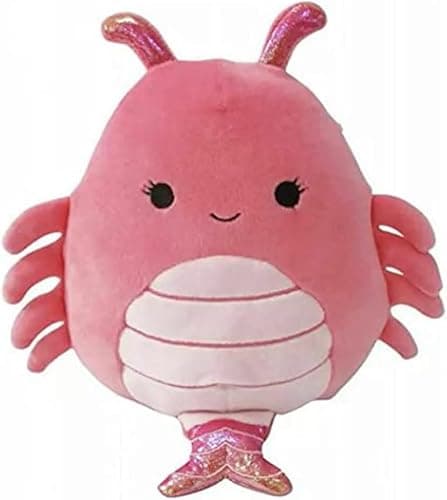 Squishmallows Official Kellytoy Collectible Sea Life Squad Squishy Soft Animals Ocean Fish (Simone Shrimp, 8 Inch) - Image 1