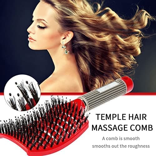Magical Ultra Detangling Brush for Wet or Dry Hair, Detangler Brush, Fast Drying Styling Massage Hairbrush for Men, Women and Kids (Rainbow) thumbnail 6