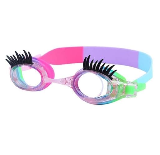 Swimming Goggles Anti Fog No Leak Non Slip UV Protection for Kids Boys Girls (Eyelash) - Image 1
