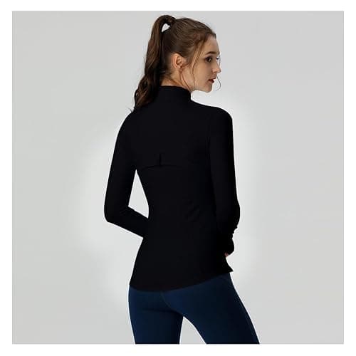 Aceyurre Women's Running Athletic Sports Workout Jacket with Pockets Slim Fit Full Zip thumbnail 3