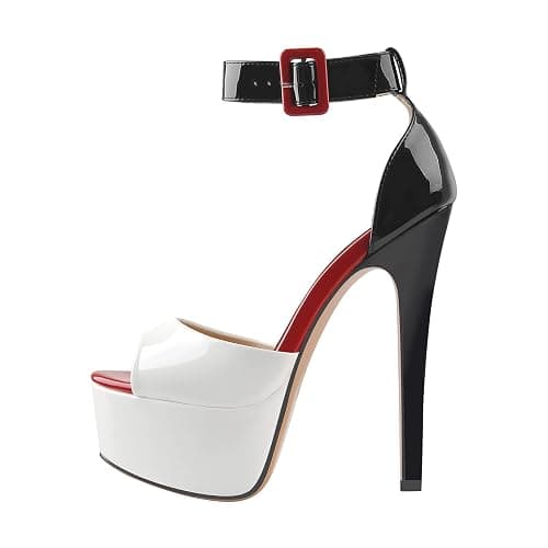 VERISSON Women's Fashion Mary Jane Stiletto Pumps Round Toe Buckle Strappy Platform Court Shoes - Image 1