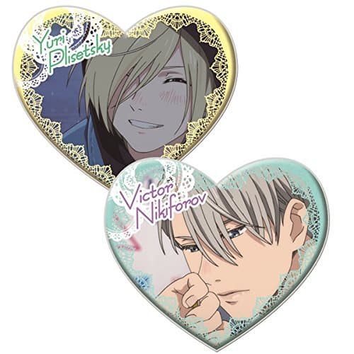 The most lottery Yuri !!! on ICE Sweet time E Award soft badge set Yuri Purisetsuki & Victor Nikiforofu - Image 1