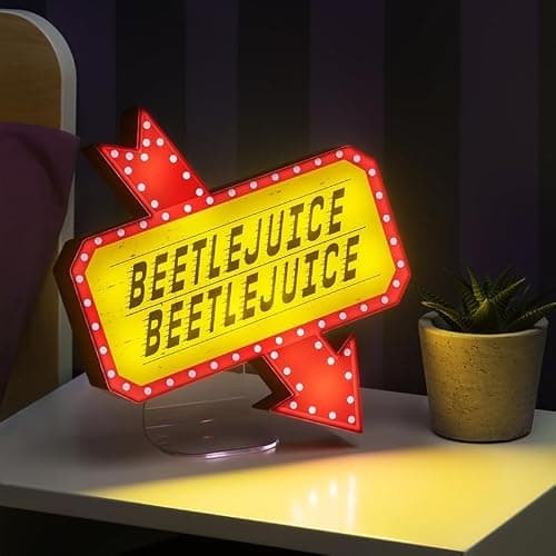 Paladone Beetlejuice Icon Accent Light - Officially Licensed Merchandise from Iconic Retro Horror Movie, Spooky Room Decor and Gift, Gothic Bedroom Accessory and Nightlight for All Ages thumbnail 5