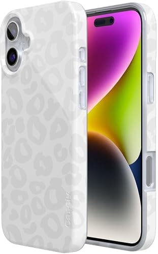 Casely iPhone 16 Plus Case | Into The Wild | White Snow Leopard | Classic Ultra Slim Case Design | Compatible with MagSafe thumbnail 5