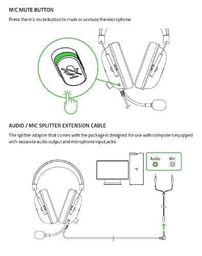 Razer BlackShark V2 X Gaming Headset: 7.1 Surround Sound - 50mm Drivers - Memory Foam Cushion - For PC, PS4, PS5, Switch - 3.5mm Audio Jack - Black thumbnail 10