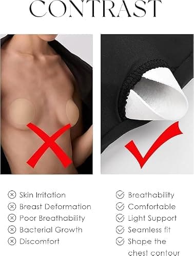 PINKMSTYLE Padded Tube Top with Bulit in Bra Strapless Bandeau Tops Double Lined Cute Going Out Tank Tops for Womens thumbnail 4
