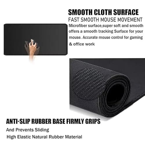 Japanese Style Katana Mouse Pad Large Computer Gaming Mouse Mat Pad Long Desk Mat Non-Slip Rubber Mouse Pad for Home Office Gaming Room thumbnail 7