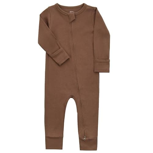 Aablexema Baby Cotton Footless Pajamas with Mitten, 3-pack Infant Romper Zip Up One Piece Jumpsuits Outfit thumbnail 4