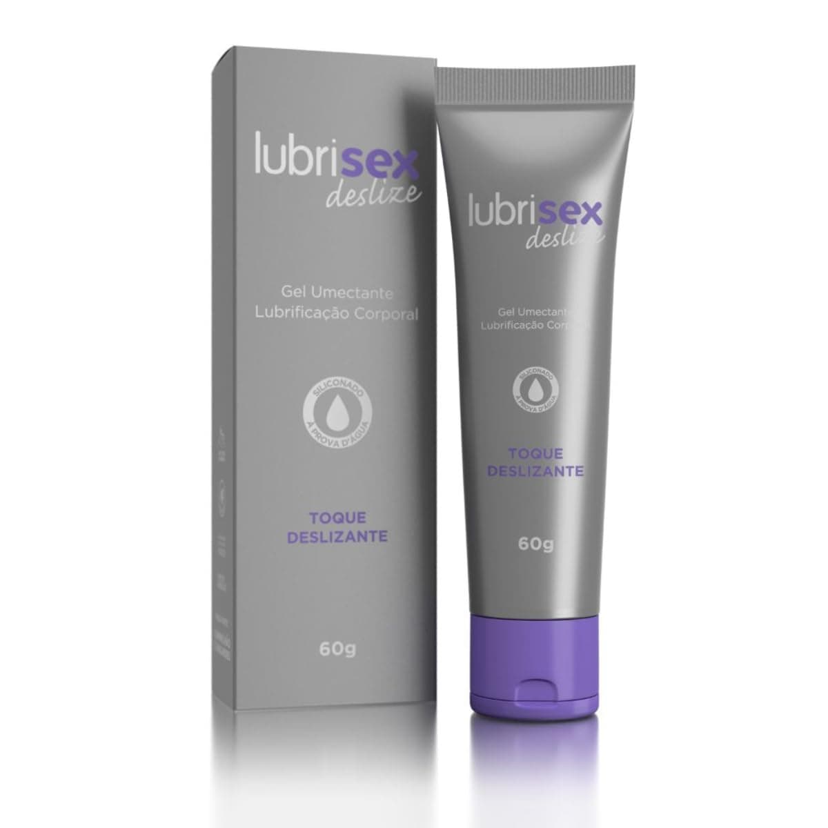 Lubrisex Deslize 60g A Sós Gel Umectante Corporal Siliconado A Prova D'Água - Image 1
