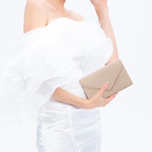 BBjinronjy Clutch Purse for Women Evening Bags Handbags for Wedding Party Cocktail Prom Faux Suede Crossbody Shoulder Bag thumbnail 2