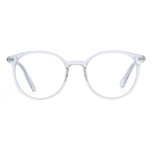ZENOTTIC Round Clear Lens Glasses for Women, Non-Prescription Eyeglasses Transparent Frame Fake Glasses thumbnail 2