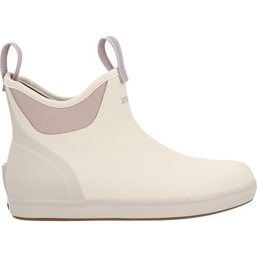 Xtratuf Womens Ankle Deck Pull On Casual Boots Ankle - Off White - Image 1