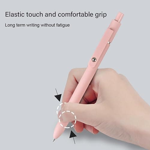 MengRan Gel Ink Pens Set,0.5mm Fine Point Tip,Quick Drying Ink, Cute Fancy Pens for Women Gifts for Women (5 Pcs Morandi-Black Ink) thumbnail 4
