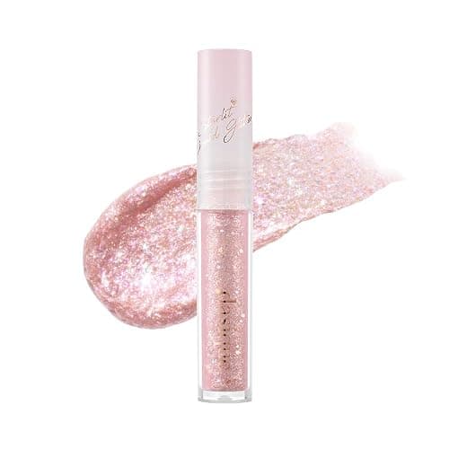 dasique Starlit Jewel Liquid Glitter (06 Pink Crystal) | Twinkle Glitter Shadow | Korean Makeup | Shimmer Eye Make Up | Eyeshadow Eyeliner | Long lasting | Multi use | Quick drying thumbnail 4