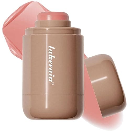 Cream Blush stick, Natural-Looking Matte Finish Makeup Blush stick, Hydrating Long Lasting Lightweight Blendable Blush for cheeks (#4 Neutal Peach, 1 PC) - Image 1