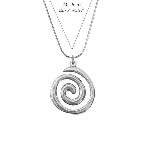 WOFALO store 2 PCS Spiral Gold and Silver Swirl Necklace - Boho Choker Necklace Style Accessory Summer Jewelry for Women thumbnail 6