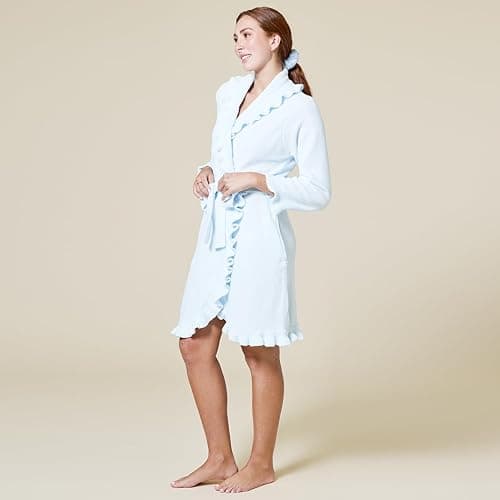 Softies 36" Ruffle Chenille Robe for Women thumbnail 3