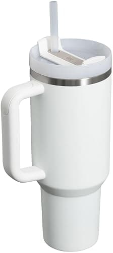 Stanley Quencher H2.0 Tumbler with Handle and Straw 40 oz | Flowstate 3-Position Lid | Cup Holder Compatible for Travel | Insulated Stainless Steel Cup | BPA-Free | Frost - 40 Ounces - Frost thumbnail 2