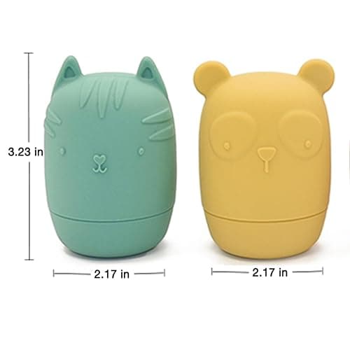 PandaEar Baby Bath Toys, 4 Pack Silicone Bath Toys for Infants Toddlers 6-18 Months, Non Toxic Baby Kids Squeezable Shower Toys thumbnail 2