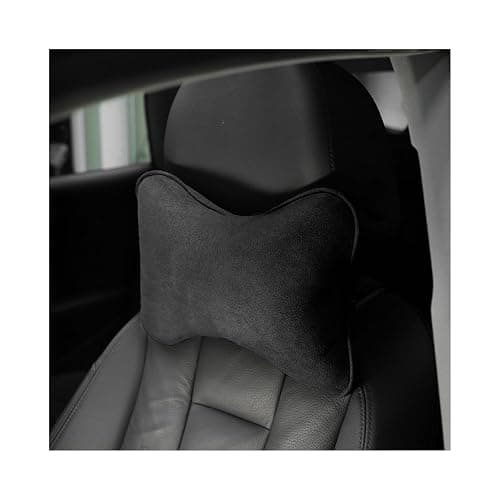 Osilly Car Headrest Pillow, Soft Comfortable Breathable Memory Foam Ergonomic Design Automotive Neck Pillow Cushion with Adjustable Strap for Neck Pain Pressure Relief, Universal Fit（Black） - Image 1
