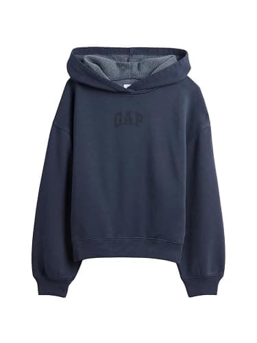 GAP Girls' Hi-lo Logo Pullover Hoodie - Image 1