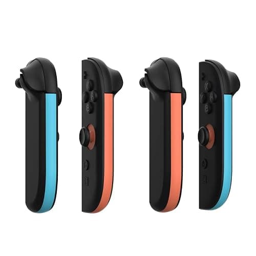 Left and Right Controllers Decorative Strips for Nintendo Switch 2 Gaming Console Replacement Decorative Strip Housing Shell (Left Blue Right Orange) thumbnail 3