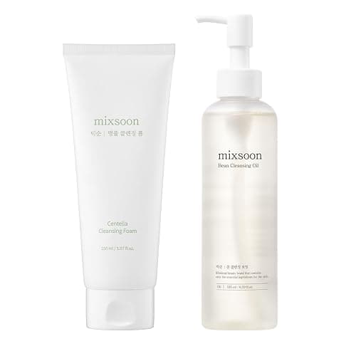 mixsoon Centella Cleansing Foam 5.07 fl oz/ 150ml & Bean Cleansing Oil 6.59 fl oz / 195ml - Image 1