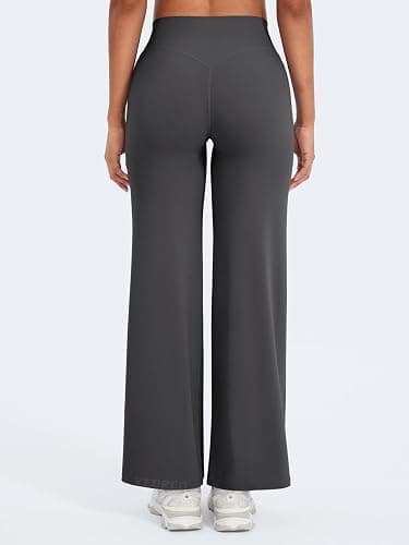 YEOREO Workout Leggings Womens No Front Seam Straight Leggings 29"/ 31.5"/ 33"/ 35" High Waist Buttery Eddiy Gym Yoga Pants thumbnail 4