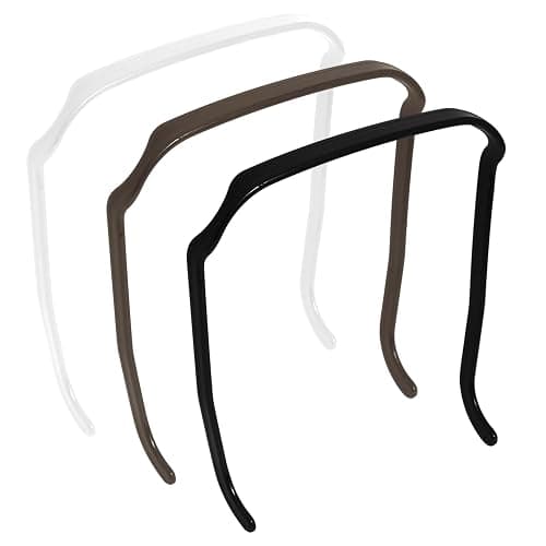 saichania 3-Pack Square Invisible Hairband for Women & Men, Mixed Color, Medium Thick Plastic Headbands for Curly Hair Fixing, 3 Count (Pack of 3) - Image 1
