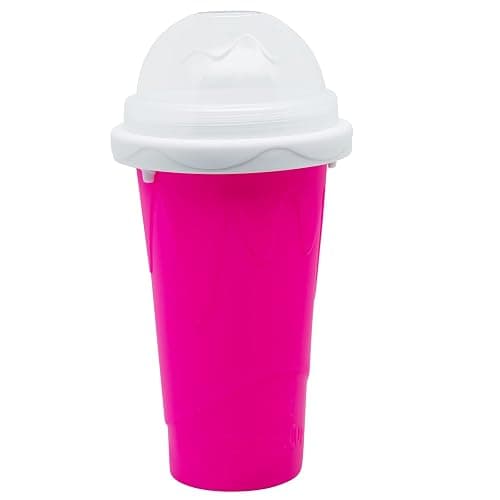Slushy Maker Cup Slushy Cup Maker Squeeze Cup TIK TOK Frozen Magic Quick Frozen Smoothies Cup Instant Sorbet Cup With Lids And Straws For All Age (red) - red thumbnail 5
