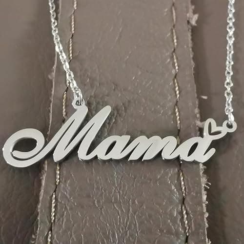 AQGS Custom Name Necklace Customized Personalized Plated Necklace for Mother Daughter Friendship Women Valentine's Day Christmas Birthday New Year Party thumbnail 5