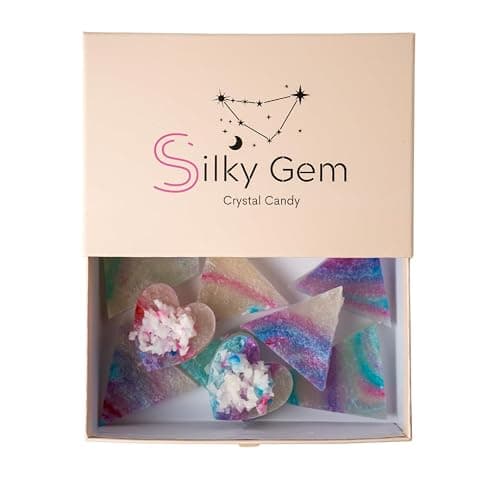 Silky Gem - Edible Lychee Flavored Aurora Crystal Candy, 8-10 pieces, Kohakutou, Edible Gem, Vegan, Gluten Free, ASMR - Image 1