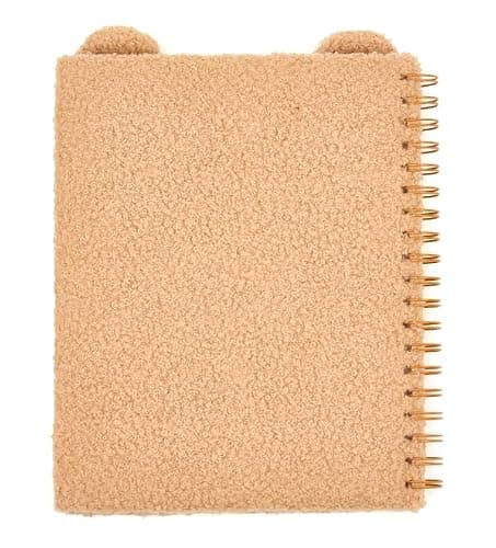 VOTUM Fuzzy Spiral Notebook 8 x 11 – Cute Capybara Design, Soft Plush Cover Journal for Kids, Lined Pages, Large Cozy School Notebook for Writing, Notes & Drawing thumbnail 4