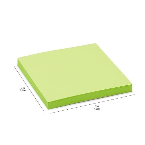 Amazon Basics Square Sticky Notes, Office Supplies for Desk, 3-x-3-inch, 24-Pack, Assorted Colors thumbnail 2