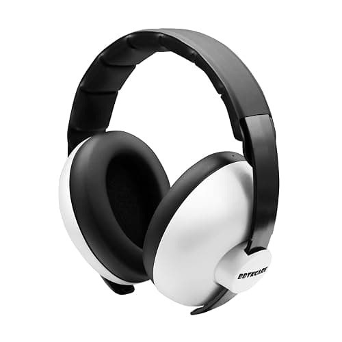 BBTKCARE Baby Headphones - Infant Ear Protection Earmuffs 3-36 Months - Noise Cancelling Travel Essentials - White thumbnail 4