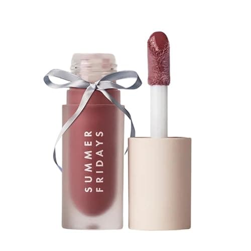 Summer Fridays Dream Lip Oil - Tinted Lip Oil with Moisturizing Sheer Coverage, High-Shine and Deep Hydration - Non-Sticky Formula for Long-Lasting Softness - Soft Mauve (0.15 Oz) - Image 1