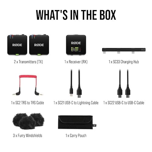 RØDE Wireless GO (Gen 3) – Kompakter kabelloser Mikrofon – Kristallklarer Klang, 32-Bit Float Aufnahme, automatische Pegelregelung, für Telefone, Kameras und Computer, Schwarz thumbnail 9