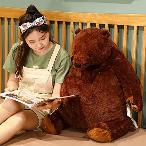 Djungelskog Bear 39.3 Inch - Soft and Giant Bear - Huggable and Cuddly Plush Toy - Ideal Gift for Kid Boy,Girl&Girlfriend - Super Soft and Cuddly! (39.3in/100cm) thumbnail 3