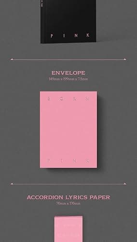 BLACKPINK BORN PINK 2nd Album BOX SET Version CD+Photobook+Accordion Lyrics Paper+Large Photocard+Postcard+Instant Film+Selfie Photocard+Tracking (PINK Version) thumbnail 4