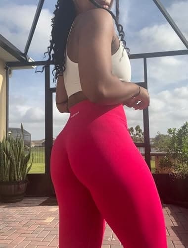 AUROLA Workout Leggings for Women Seamless Scrunch Tights Tummy Control Gym Fitness Girl Sport Active Yoga Pants thumbnail 3