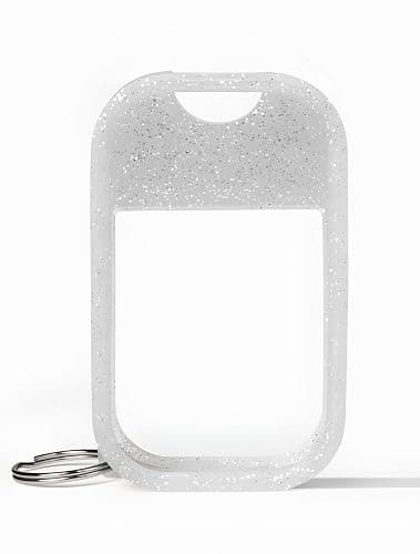 Touchland Silicone Hand Mist Case with Keyring, 1 FL OZ - Frosted Sparkle - Image 1