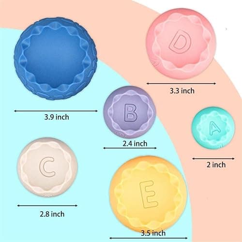 Baby Sensory Balls Teething Toys 6 9 12 18 Months Soft Building Blocks Toddlers Montessori Fine Motor Skills Stacking Ring Infant Boys Girls Easter Basket Stuffers Gifts One 1 2 3 Year Old thumbnail 2