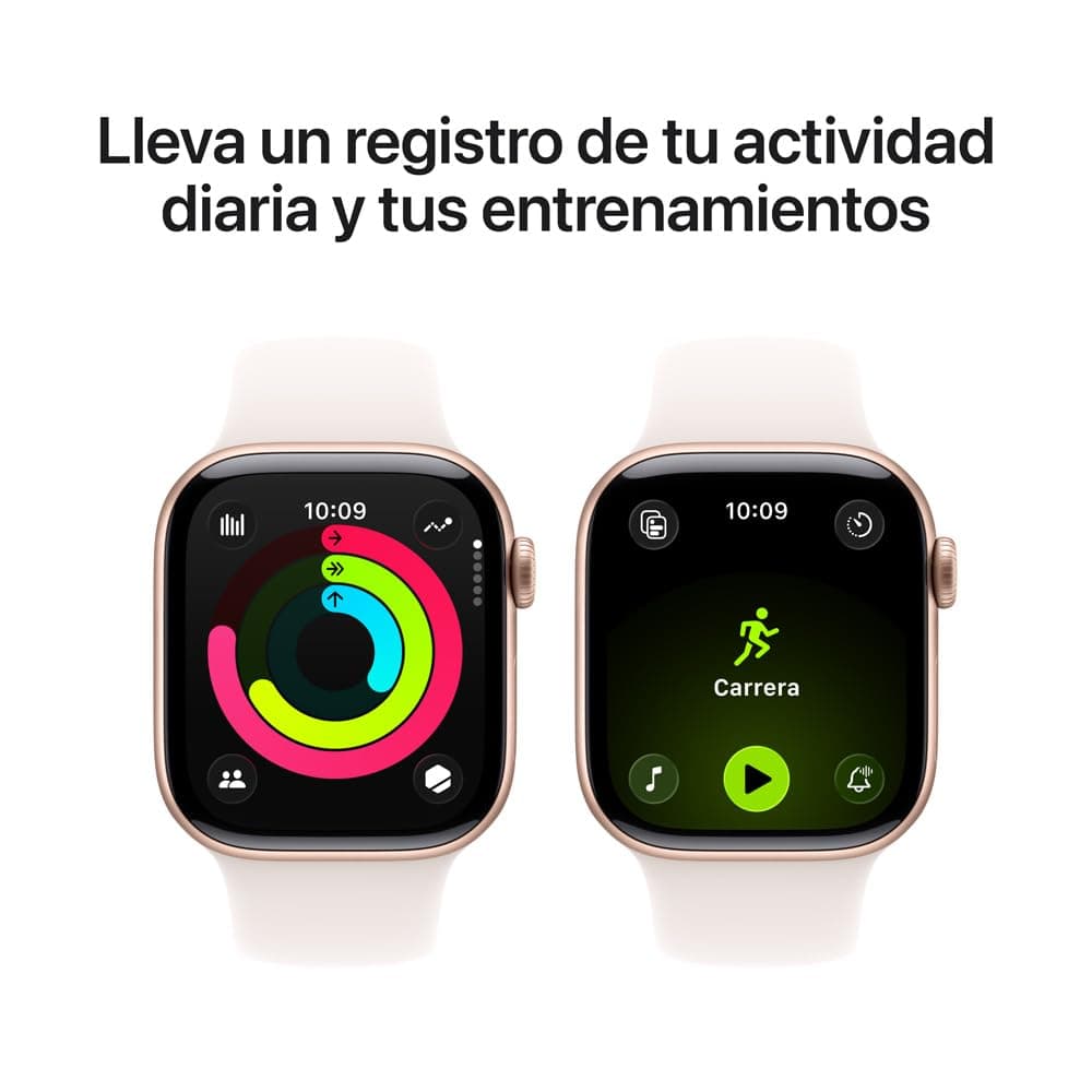 Apple Watch Series 11 GPS con Caja de Aluminio Color Oro Rosa de 42 mm y Correa Deportiva Rosa Rubor S/M (Smartwatch).Entrenamientos,monitoreo de Datos de Salud,Pantalla Siempre Activa thumbnail 3