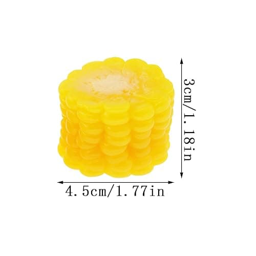yyangz 6PCS Artificial Corn Simulation Corn Fake Corn Food Model Decoration Realistic Food Prop Suitable for Photo Props Office Home Model Room Display Room Hotel thumbnail 2