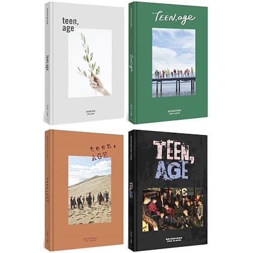 SEVENTEEN TEEN,AGE 2nd Album 4Ver SET+Photobook+Card+F.Poster+Sticker+etc+Tracking Number - Image 1