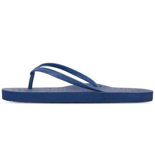 WIDE TOE BOX Women's Quick-Dry Shower Shoes Non-Slip Flip Flops with Arch Support & Drainage Holes for Beach, Pool, Dorm, Bathroom, Spa, Gym & Travel thumbnail 9